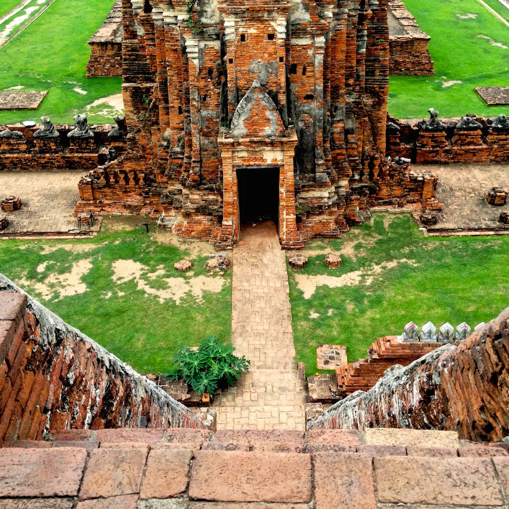 Historic brick temple ruins